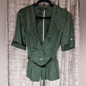 Green White House/Black Market light jacket